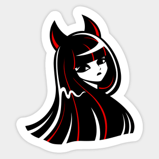 The Girl with Anubis Ears Sticker